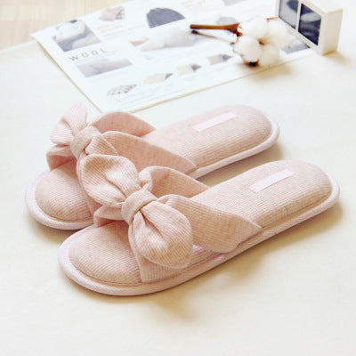 Online Store for Slippers: Air Cotton Bow Slippers