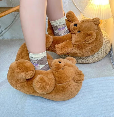 Cozy Teddy Bear Slippers