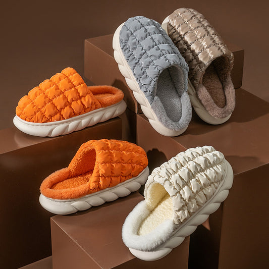 FootRunway Online Store - Comfy Squre Pattern Slippers