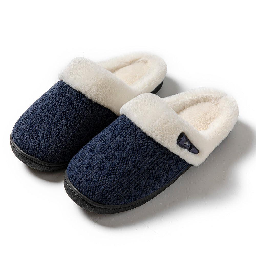 Foot Runway: Furry Knitted Slippers